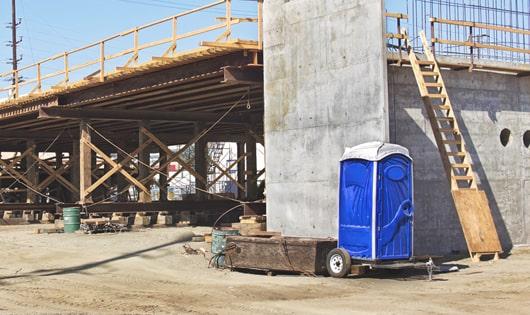 ensure proper sanitation on a job site with readily available porta potties